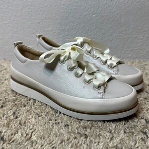 Bussola Koln Karen Silk Napa Vapor Lace Up Fashion Sneakers sz 6 *NWT*